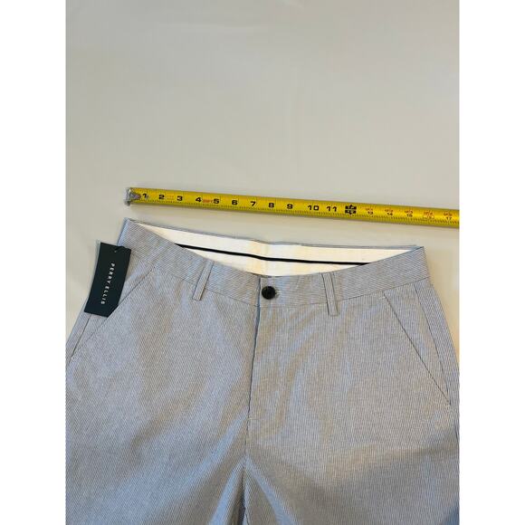 NWT Perry Ellis Pinstripe Slim Fit Shorts Mens 32 9" Inseam Quiet Luxury Preppy - Picture 6 of 14